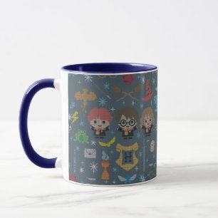 Caneca Cartum Harry Potter Cross-Stitch Collage