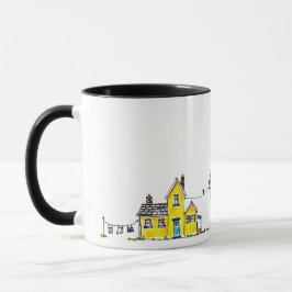 Caneca Casa Amarela Com Lavagem