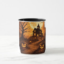 Caneca Casa Assombrada Assustadora de Halloween