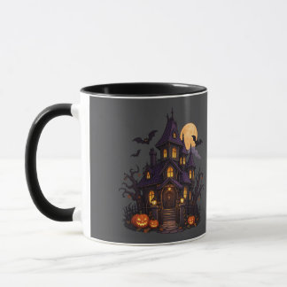 Caneca Casa Assombrada – Design de Halloween 🎃