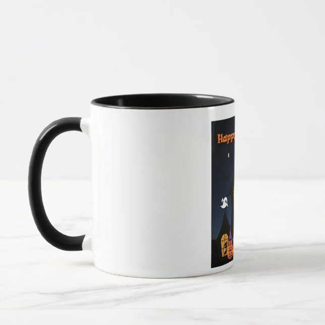 Caneca Casa Assombrada Feliz Halloween (Esquerda)