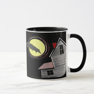 Caneca Casa Assombrada Lua cheia e Bat