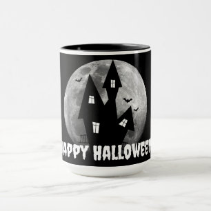 Caneca Casa Assombrada, Lua cheia e morcegos