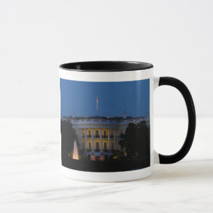 Caneca Casa Branca de Natal à Noite em Washington DC