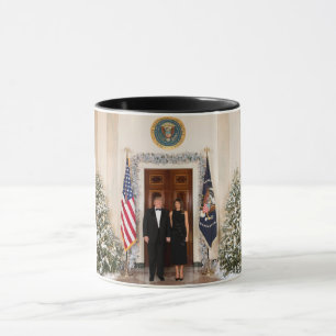 Caneca Casa Branca de Natal de Donald & Melania Trump