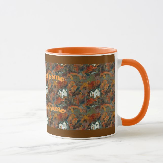 Caneca Casa Branca e Árvores do outono (Direita)