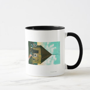 Caneca Casa de bloco do russo em St Michael, Alaska