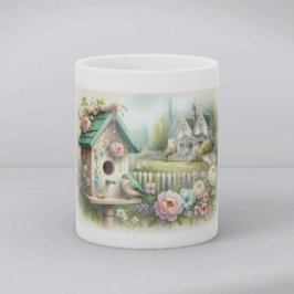 Caneca Casa de Campo com Jardim Floral