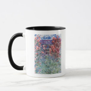 Caneca Casa de Claude Monet   em Giverny sob os rosas