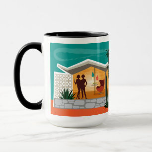Caneca Casa de Meio século de Telhado de Plata Dobrada -