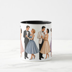 Caneca Casais da Noite de Baile dos Anos 50
