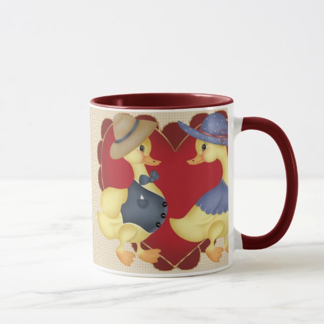 Caneca Casais do pato (Direita)