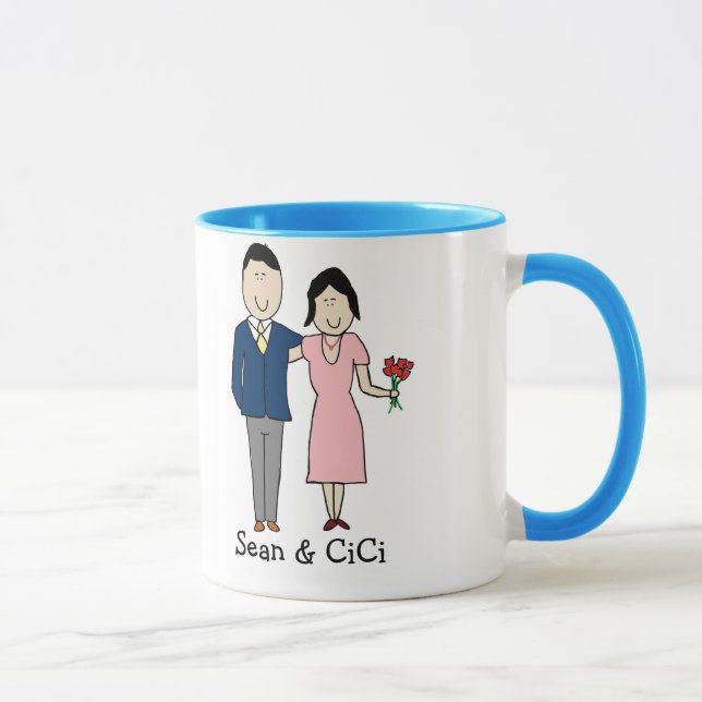 Caneca Casal - cores feitas sob encomenda (Direita)