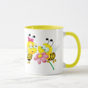 CANECA CASAL DE ABELHA EM AMOR MUG