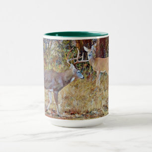 Caneca Casal de cervo selvagem - Taça Buck and Doe Art