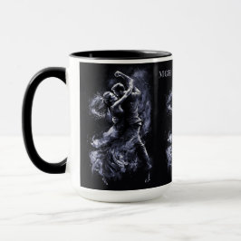 Caneca Casal de dança de monograma personalizado