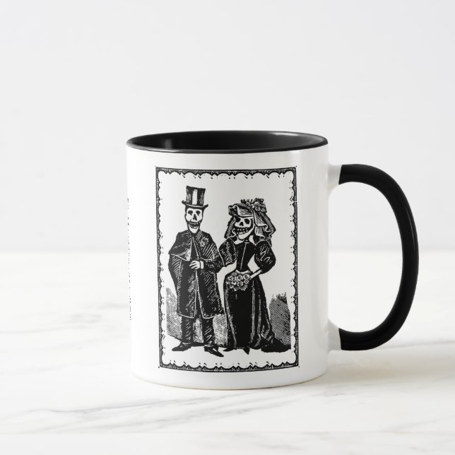 Caneca Casal de esqueleto - Mug (Direita)