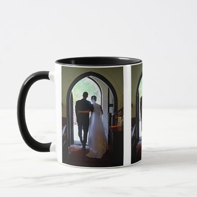 Caneca Casal de Fotografias Personalizadas a Sair da Igre (Esquerda)