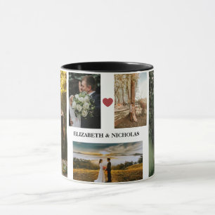 Caneca Casal de fotos de casamento com casais Mug