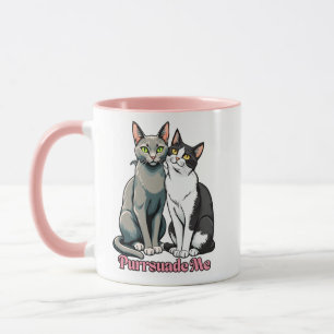 Caneca Casal de Gatos Fala Doce