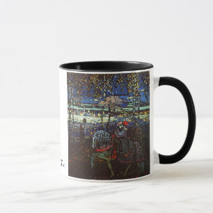 Caneca Casal de montada, Wassily Kandinsky 1907