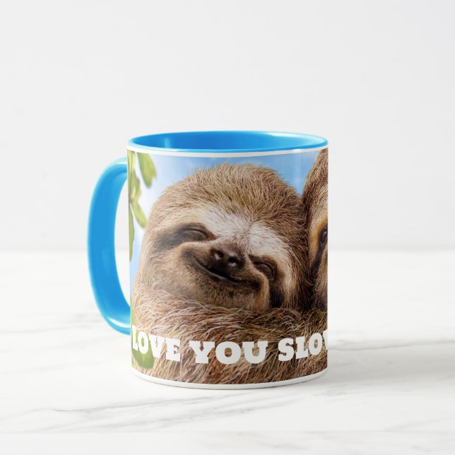 Caneca Casal de Preguiças (Frente Esquerda)