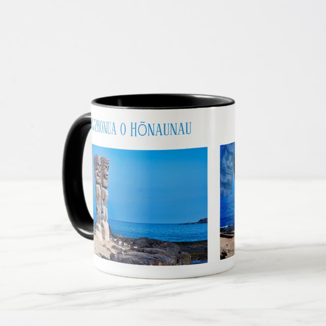 Caneca Casal e Espíritos Tiki, Big Island, Havaí, (Frente Esquerda)