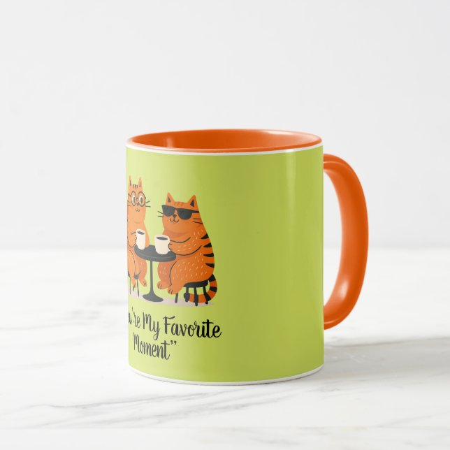 Caneca Casal Gato Data de Café (Frente Esquerda)