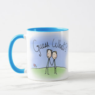 Caneca Casal Gay bonito adivinha o que