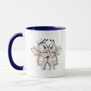 Caneca Casal Romântico da Cute Wedding Bee