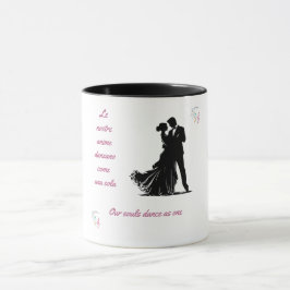 Caneca Casal Romântico de dança bilíngue