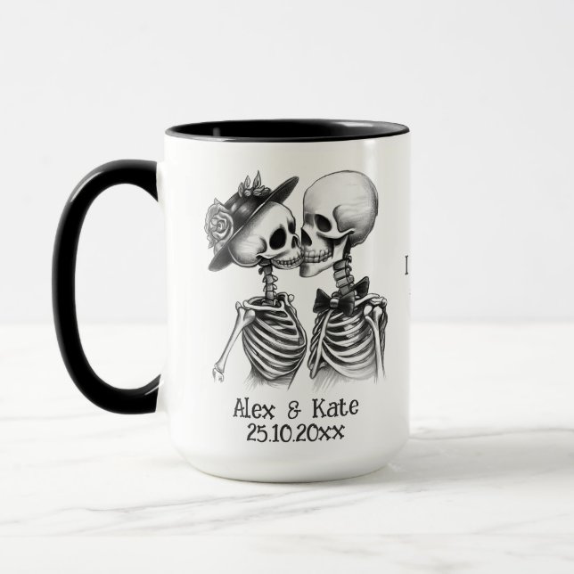 Caneca Casal Skeleton (Esquerda)