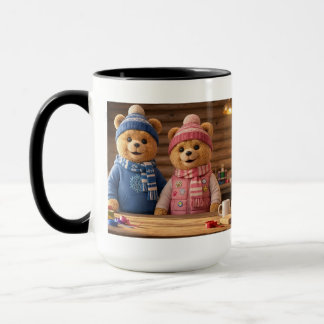 Caneca Casal Urso Aconchegante | A Família Frosty