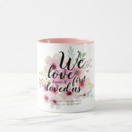 Caneca CASAMENTO - Adoramos Porque Ele Primeiro Nos Amava