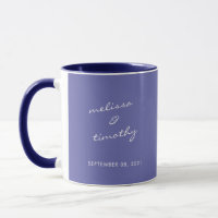 Casamento Azul de Periwinkle Minimalista Simples