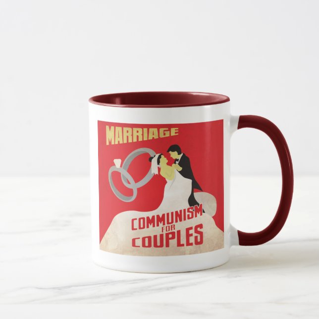 Caneca Casamento: Comunismo para casais (Direita)
