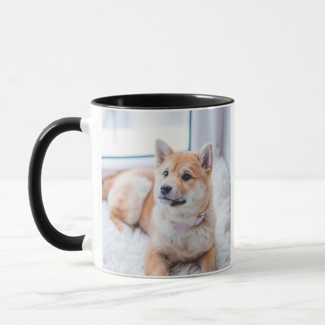Caneca Casamento de Casal Personalizado com Foto Personal (Esquerda)