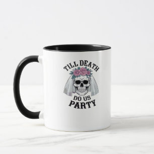 Caneca Casamento de Halloween Spooky - Até Morte Festa Do