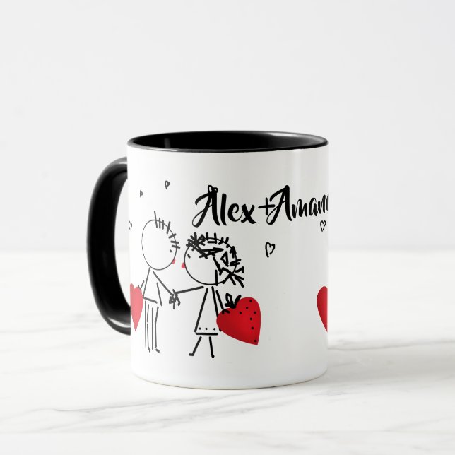 Caneca Casamento, Dia dos Namorados (Frente Esquerda)