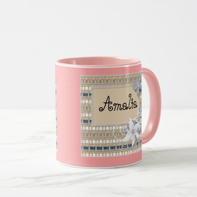 Caneca Casamento rústico (Frente Esquerda)