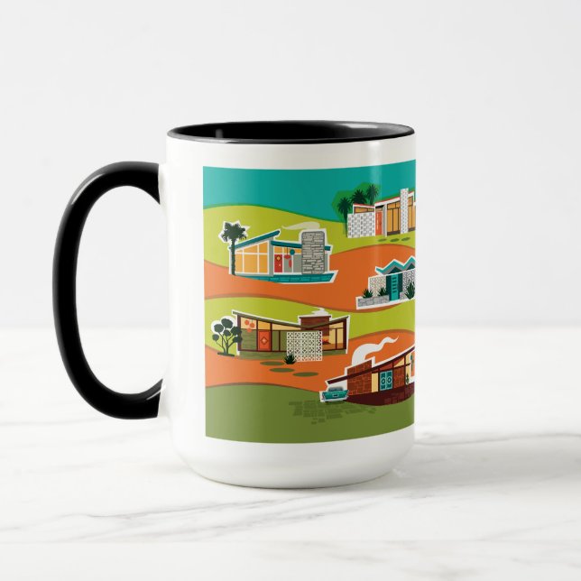 Caneca Casas Modernas de meio século (Esquerda)