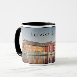 Caneca Casas norueguesas de Souvenir