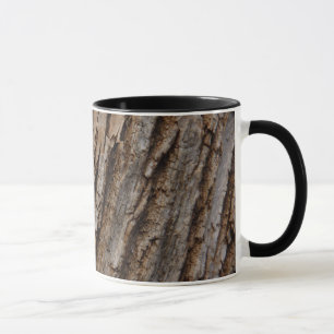 Caneca Casca de Árvore I Design Texturizado Abstrato Natu