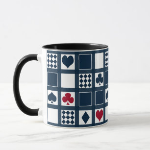 Caneca Casino jogando cartas para o coração atravessa clu