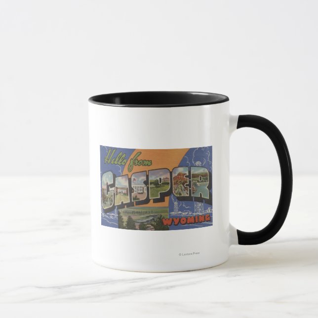 Caneca Casper, Wyoming - Cenas com Letras Grandes (Direita)