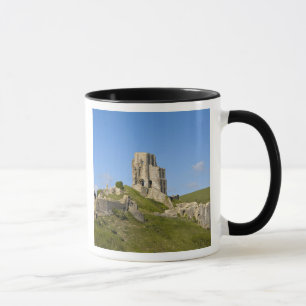 Caneca Castelo Corfe, Corfe, Dorset, Inglaterra