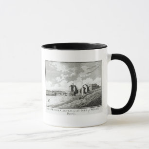 Caneca Castelo de Carisbrook, ilha do Wight, placa mim