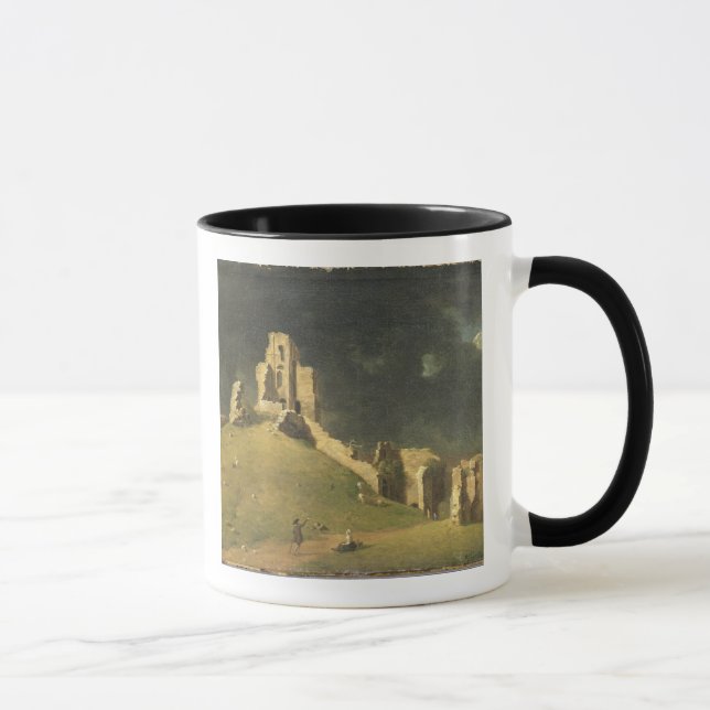 Caneca Castelo de Corfe, Dorset, 1764 (óleo em canvas) (Direita)