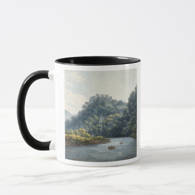 Caneca Castelo de Goodrich no Wye (w/c, caneta & tinta, (Esquerda)