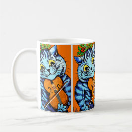 Caneca Cat com violino pela Copa Louis Wain